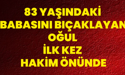 83 Yaşındaki Babasını Bıçaklayan Oğul İlk Kez Hakim Önünde