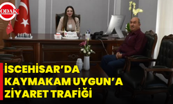 İscehisar’da Kaymakam Uygun’a Ziyaret Trafiği