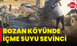Bozan Köyünde İçme Suyu Sevinci