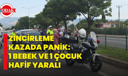 Zincirleme Kazada Panik: 1 Bebek Ve 1 Çocuk Hafif Yaralı