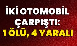 İki Otomobil Çarpıştı: 1 Ölü, 4 Yaralı