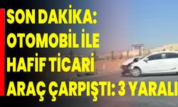Son Dakika: Otomobil İle Hafif Ticari Araç Çarpıştı: 3 Yaralı