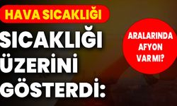 Hava Sıcaklığı 22 İlde 40 Derece  Üzerini Gösterdi: Aralarında Afyon Var Mı?