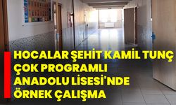 Hocalar Şehit Kamil Tunç Çok Programlı Anadolu Lisesi'nde örnek çalışma