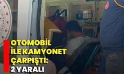 Otomobil İle Kamyonet Çarpıştı: 2 Yaralı