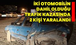 İki Otomobilin Dahil Olduğu Trafik Kazasında 2 Kişi Yaralandı