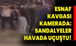 Esnaf Kavgası Kamerada: Sandalyeler Havada Uçuştu!