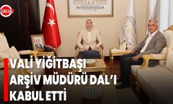 Vali Yiğitbaşı, Arşiv Müdürü Dal’ı Kabul Etti