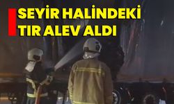 Seyir Halindeki Tır Alev Aldı