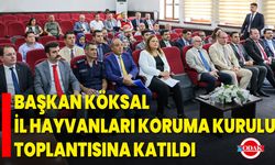 Başkan Köksal, İl Hayvanları Koruma Kurulu Toplantısına Katıldı