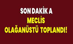 Meclis Olağanüstü Toplandı
