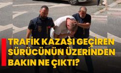 Konya'da trafik kazası geçiren sürücünün üzerinden bakın ne çıktı?