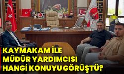 Kaymakam ile Müdür Yardımcısı hangi konuyu görüştü?