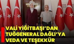 Vali Yiğitbaşı’dan Tuğgeneral Dağlı’ya Veda ve Teşekkür