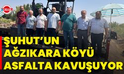 Şuhut’un Ağzıkara Köyü Asfalta Kavuşuyor