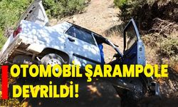 Otomobil şarampole devrildi: 2 yaralı