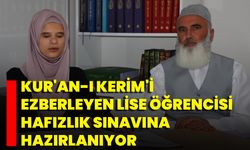 Görme engelli lise öğrencisi hafızlık sınavına hazırlanıyor