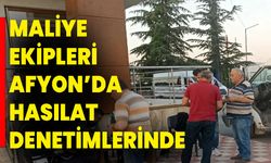 Maliye Ekipleri Afyonkarahisar’da Hasılat Denetimlerinde