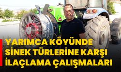 Yarımca köyünde sinek türlerine karşı ilaçlama çalışmaları