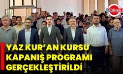 Yaz Kur’an Kursu Kapanış Programı Gerçekleştirildi