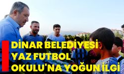 Dinar Belediyesi Yaz Futbol Okulu'na Yoğun İlgi