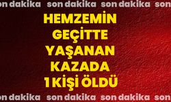 Hemzemin geçitte yaşanan kazada 1 kişi öldü