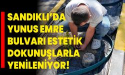 Sandıklı’da Yunus Emre Bulvarı Estetik Dokunuşlarla Yenileniyor