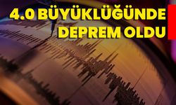 4.0 Büyüklüğünde Deprem Oldu