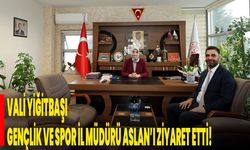 Vali Yiğitbaşı, Gençlik ve Spor İl Müdürü Aslan’ı Ziyaret Etti!