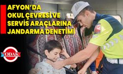 Afyon’da Okul Çevresi Ve Servis Araçlarına Jandarma Denetimi