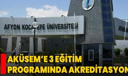 AKÜSEM’e 3 Eğitim Programında Akreditasyon