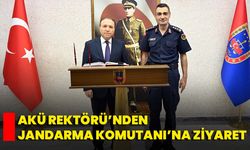 AKÜ Rektörü’nden Jandarma Komutanı’na Ziyaret