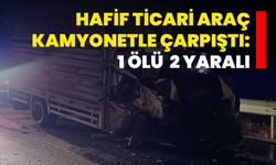 Hafif Ticari Araç Kamyonetle Çarpıştı: 1 Ölü, 2 Yaralı