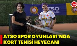 ATSO Spor Oyunları’nda kort tenisi heyecanı