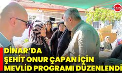 Dinar’da Şehit Onur Çapan İçin Mevlid Programı Düzenlendi