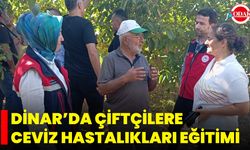 Dinar’da Çiftçilere Ceviz Hastalıkları Eğitimi