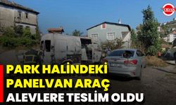 Park Halindeki Panelvan Araç Alevlere Teslim Oldu