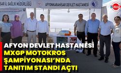 Afyonkarahisar Devlet Hastanesi MXGP Motokros Şampiyonası’nda Tanıtım Standı Açtı