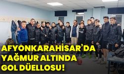 Afyonkarahisar’da yağmur altında gol düellosu!