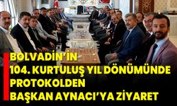 Bolvadin’in 104. Kurtuluş Yıl Dönümünde Protokolden Başkan Aynacı’ya Ziyaret