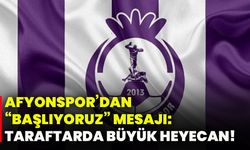 Afyonspor’dan “başlıyoruz” mesajı: Taraftarda büyük heyecan!