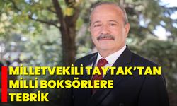 Milletvekili Taytak’tan Milli Boksörlere Tebrik