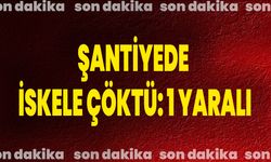 Şantiyede İskele Çöktü: 1 Yaralı