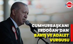 Cumhurbaşkanı Erdoğan’dan Barış Ve Adalet Vurgusu