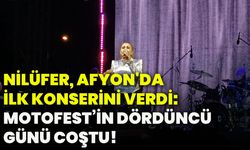 Nilüfer, Afyonkarahisar'da ilk konserini verdi: Motofest’in dördüncü günü coştu!