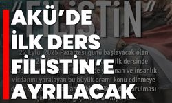 AKÜ’de İlk Ders Filistin’e Ayrılacak
