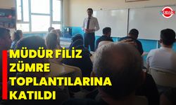 Müdür Filiz, Zümre Toplantılarına Katıldı
