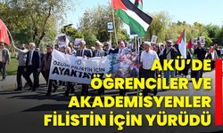 AKÜ’de Öğrenciler ve Akademisyenler Filistin İçin Yürüdü