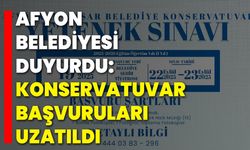 Afyon Belediyesi Duyurdu: Konservatuvar Başvuruları Uzatıldı