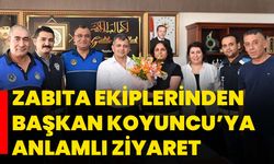 Zabıta Ekiplerinden Başkan Koyuncu’ya anlamlı ziyaret